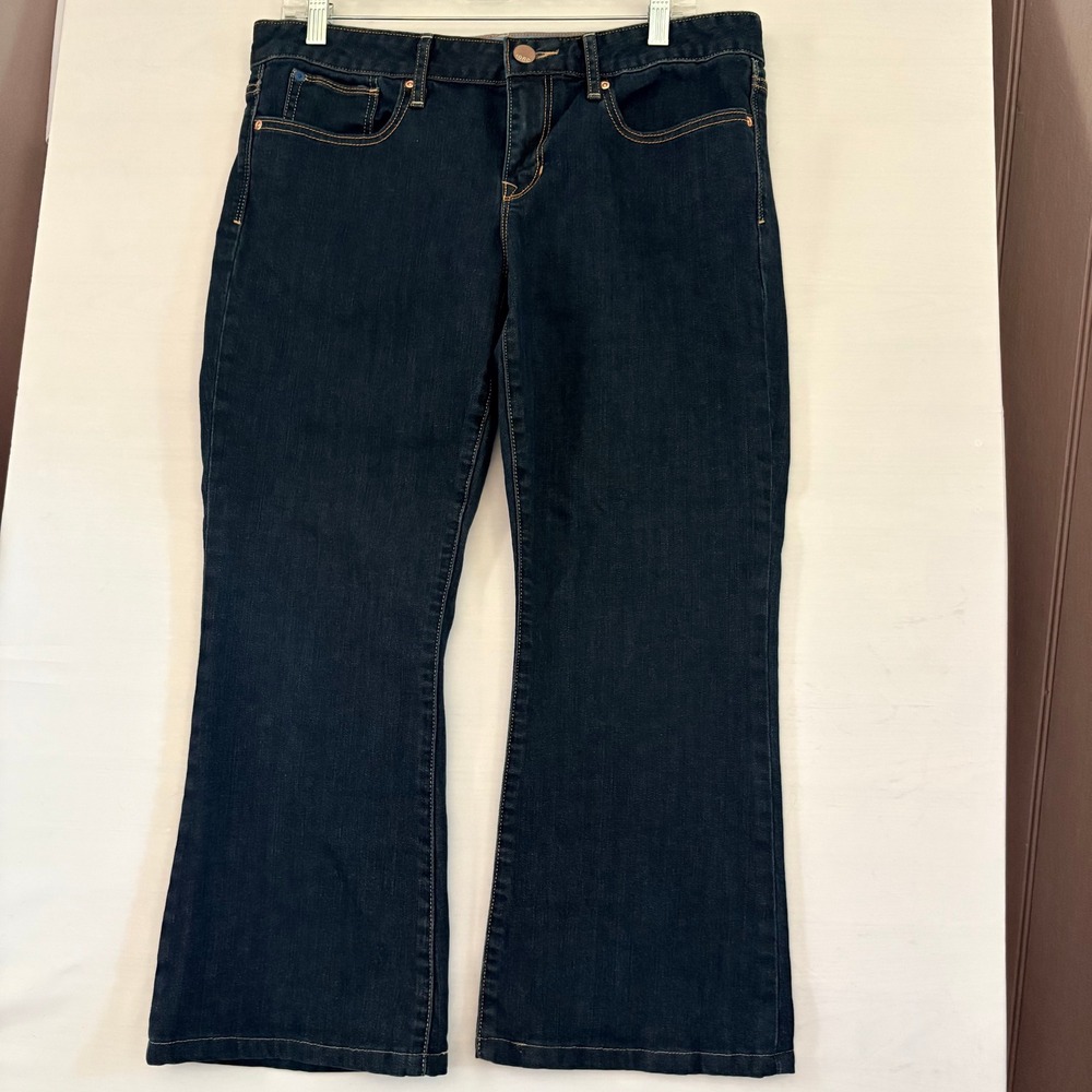 Gap 1969 Curvy Bootcut Jeans Dark Wash Denim Size 31 12 Regular‎ Hemmed